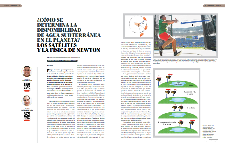 ¿Cómo se determina la disponibilidad de agua subterránea en el planeta? Los satélites y la física de Newton